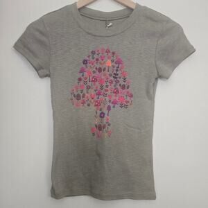 NEW Natural Life Baby Ribbed Tee XS Mushroom Whimsical Whimsigoth Earthy NWT